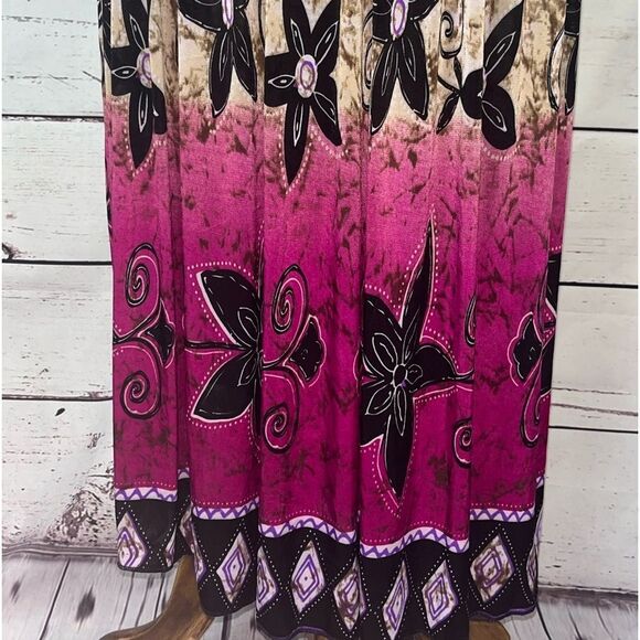 Boho Floral Mini Tie Dye Summer Dress - Picture 2 of 7